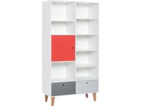 Vox шкаф книжный  (белый,графит,серый,красный) Concept