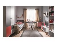Vox детская комната современный стиль 05 (белый,графит,серый,красный) Concept