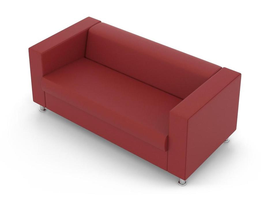 Евроформа диван 3-м (красный) Аполло