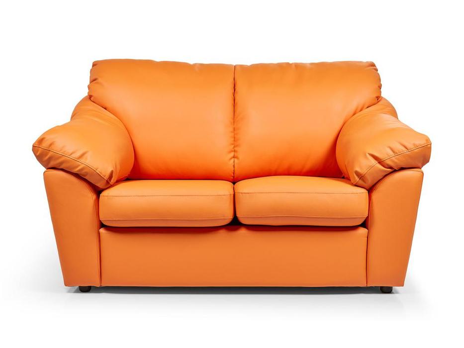 Евроформа диван 2-х местный  (оранжевый) Лагуна