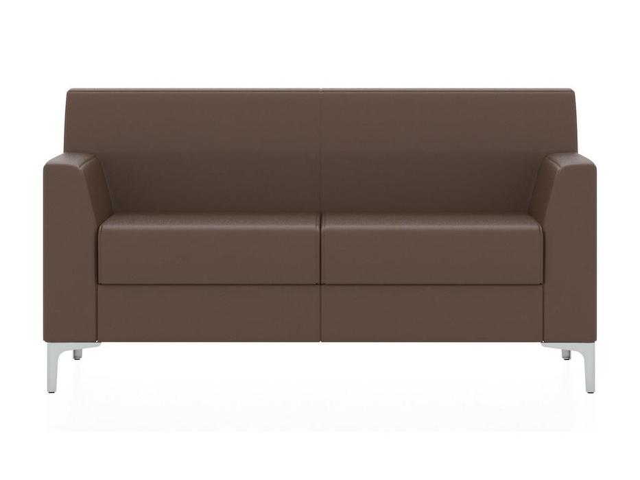 Евроформа диван 2 местный  (коричневый) Смарт