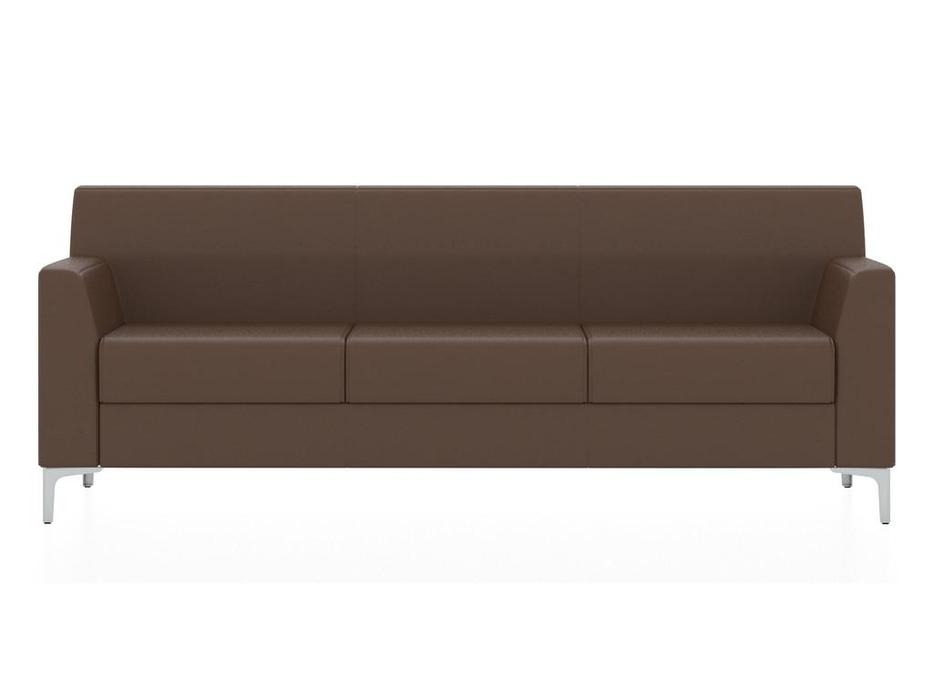Евроформа диван 3 местный  (коричневый) Смарт