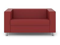 Евроформа диван 2-х местный  (красный) Аполло