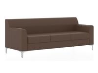 Евроформа диван 3 местный  (коричневый) Смарт