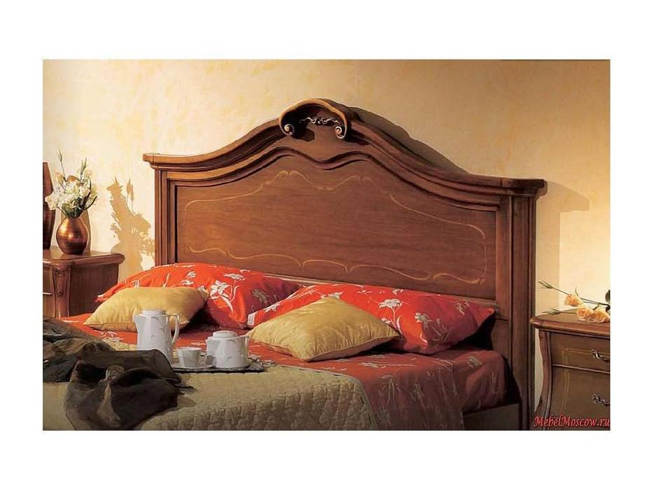 Tarocco Vaccari кровать двуспальная  (орех, золото) Tulipano