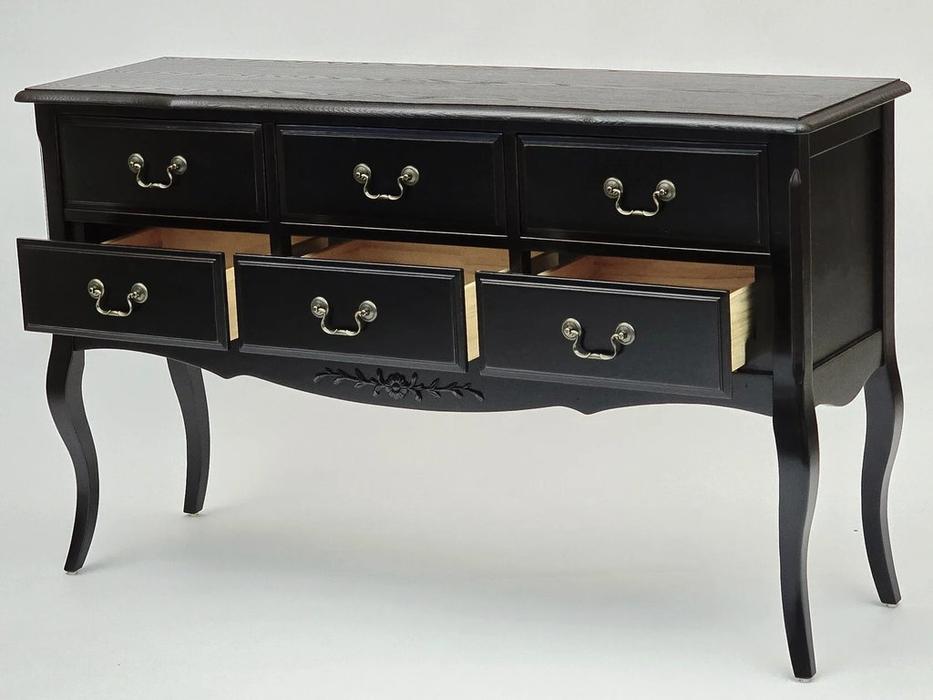 Mobilier de Maison консоль 6 ящиков (черный со старением) Provence