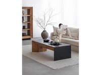 Mobilier de Maison стол кофейный  (чёрный, коричневый) Wooden Vintage Loft