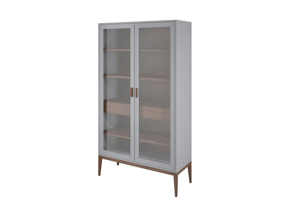 Liberty витрина 2 дверная  (серый) Космо