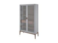 Liberty витрина 2 дверная  (серый) Космо