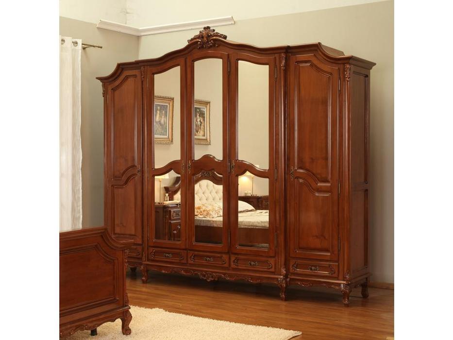 Simex шкаф 5 дверный  (орех) Роял