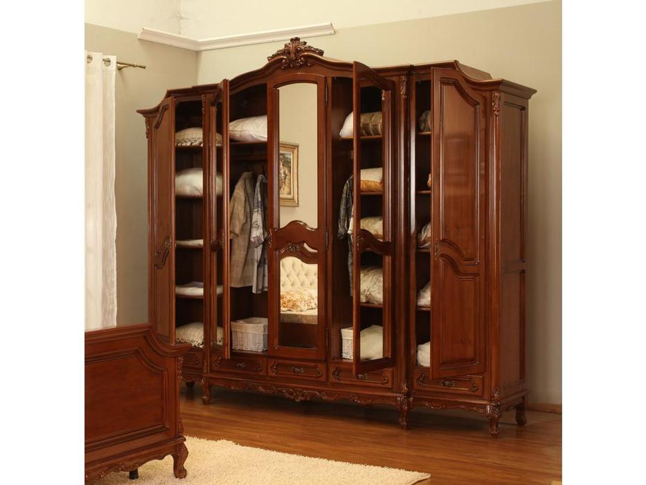 Simex шкаф 5 дверный  (орех) Роял