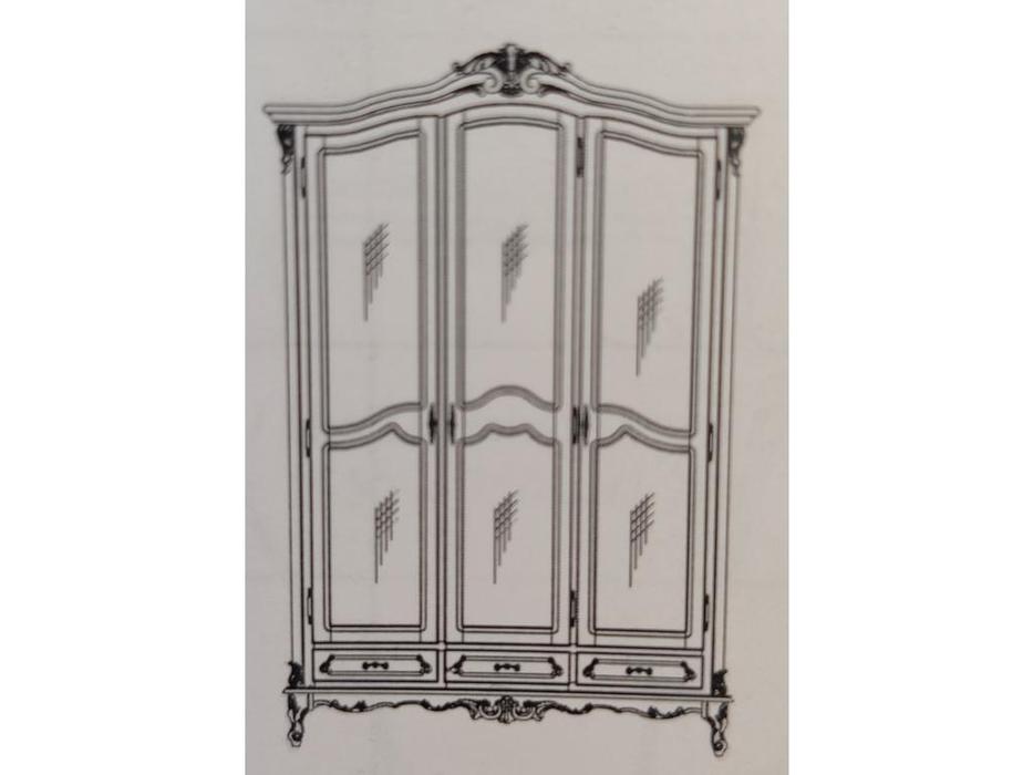 Simex шкаф 3 дверный  (орех) Роял