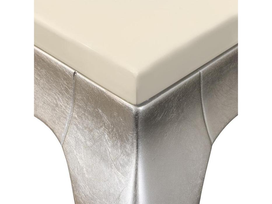 Fratelli Barri столик приставной  (перламутровый кремовый лак, серебро) Venezia
