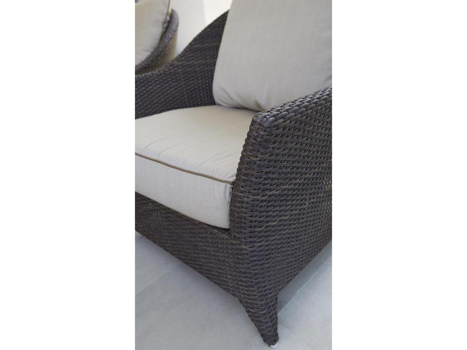 Skylinedesign кресло садовое с подушками (белый) Malta