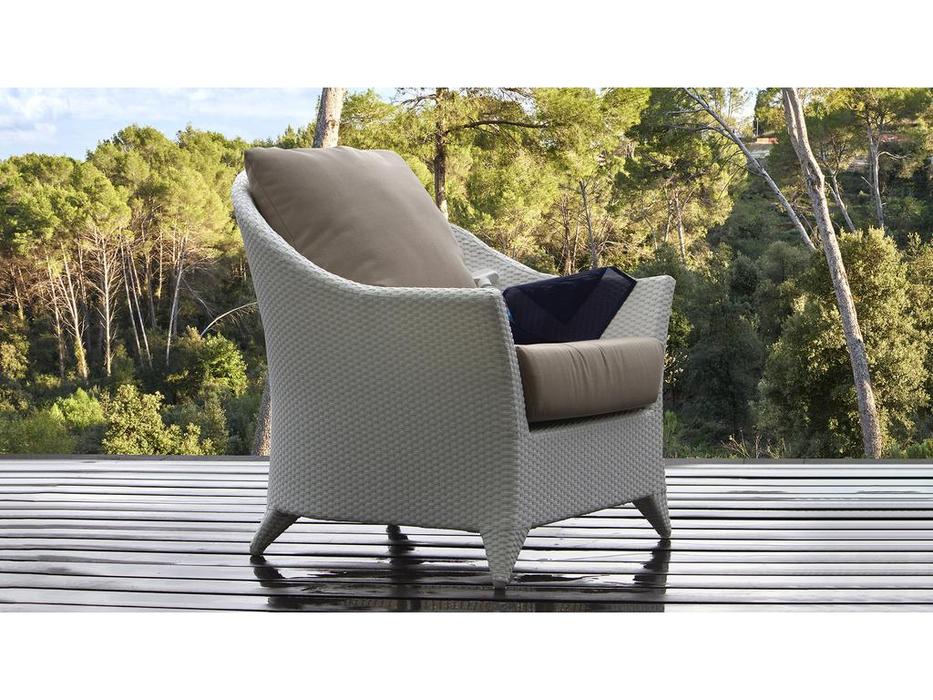 Skylinedesign кресло садовое с подушками (белый) Malta