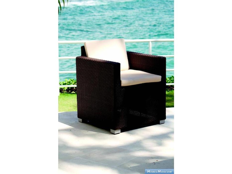 Skylinedesign кресло садовое с подушками (черный кофе) Pacific