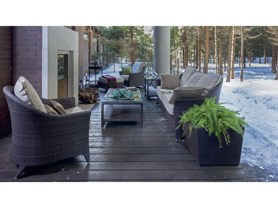 Skylinedesign стол журнальный садовый (коричневый) Malta