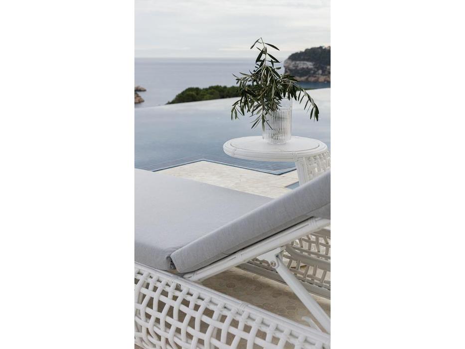 Skylinedesign шезлонг с матрасом (WHITE MUSHROOM) Dynasty