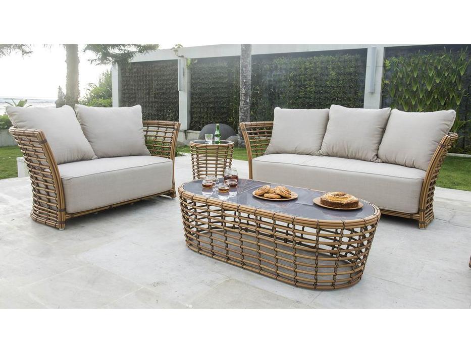 Skylinedesign диван садовый 2-х местный (светло серый) Villa