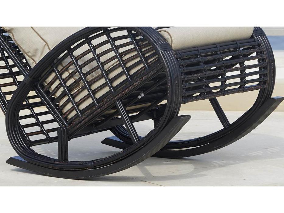 Skylinedesign кресло-качалка с подушками (BLACK MUSHROOM) Taurus