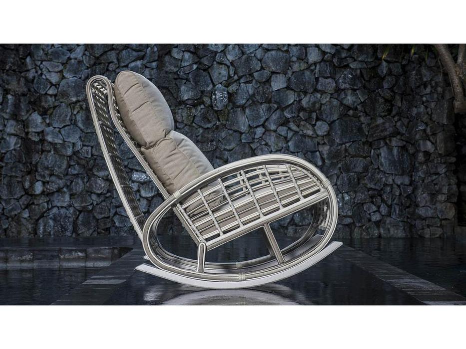 Skylinedesign кресло-качалка с подушками (OFF WHITE MUSHROOM) Taurus