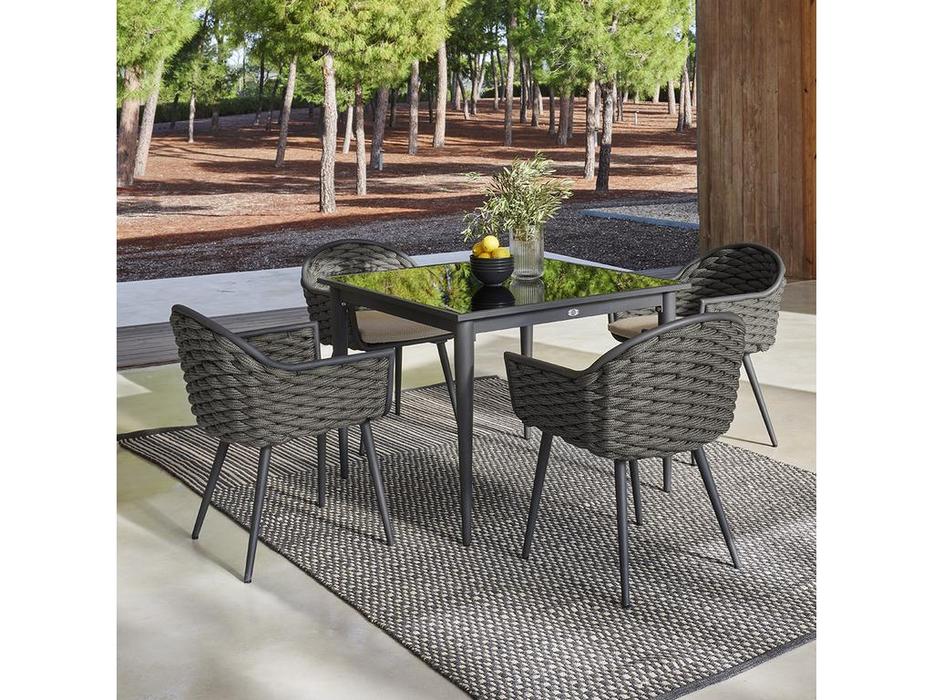 Skylinedesign стол садовый  (керамика, серый) Serpent