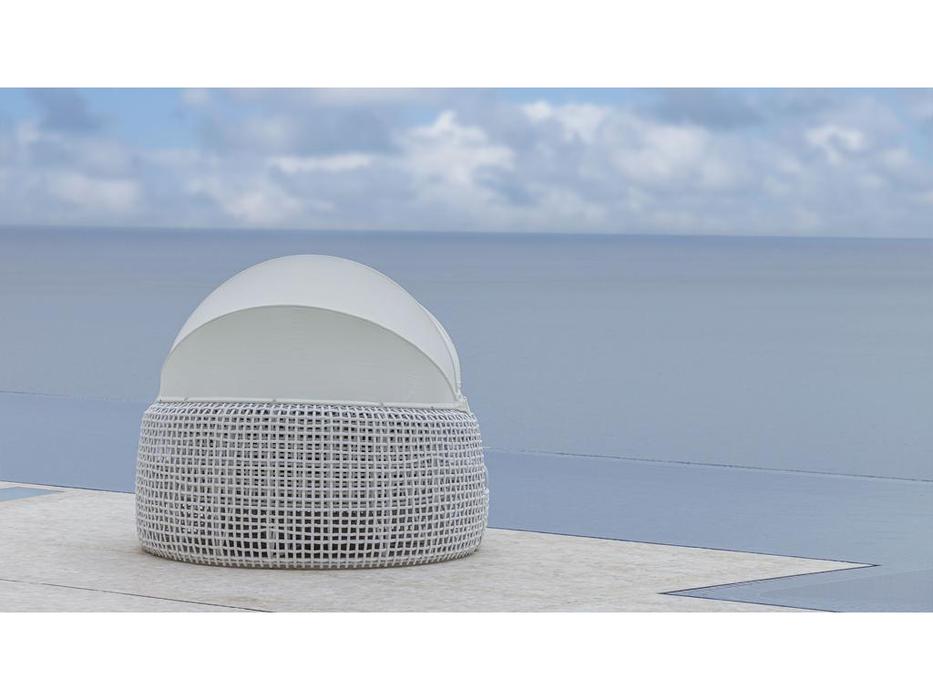 Skylinedesign кровать круглая 2-х местная (бежевый) Dynasty