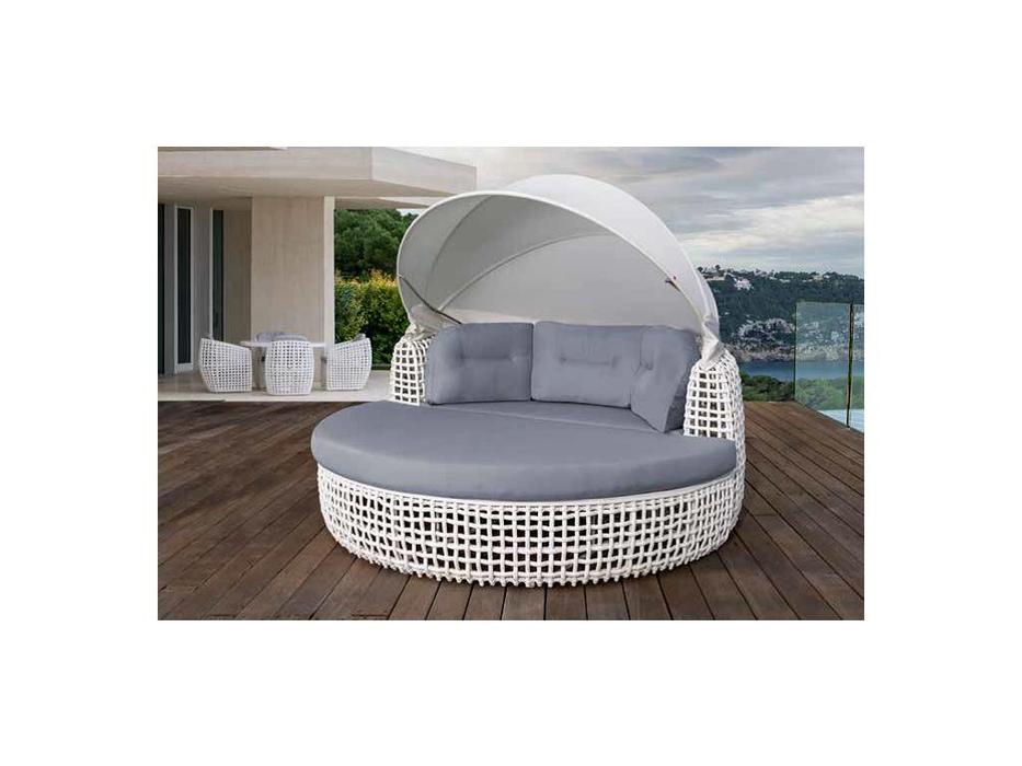 Skylinedesign кровать круглая 2-х местная (бежевый) Dynasty