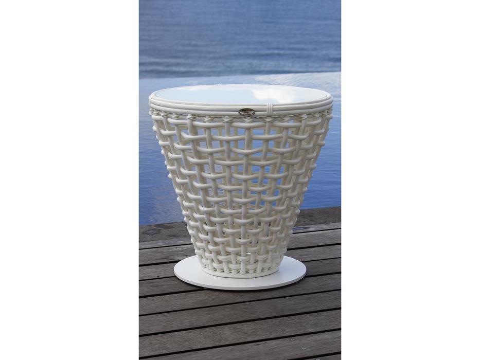 Skylinedesign стол кофейный со стеклом (бежевый) Dynasty