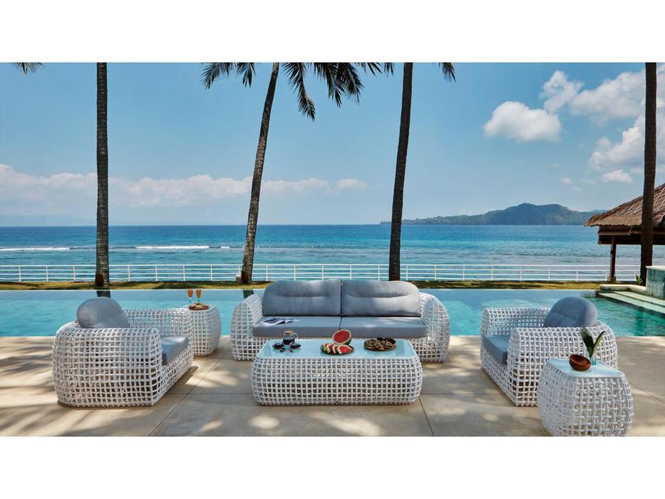 Skylinedesign стол журнальный со стеклом (бежевый) Dynasty