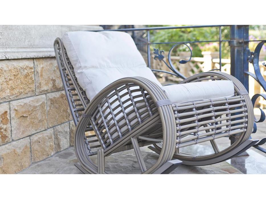 Skylinedesign кресло-качалка с подушками (бежевый) Taurus