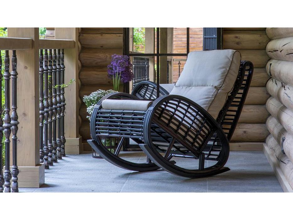 Skylinedesign кресло-качалка с подушками (бежевый) Taurus