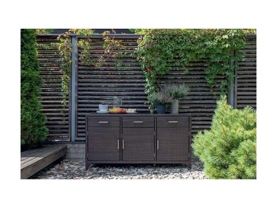 Skylinedesign буфет садовый 3-х дверный (коричневый) Madison