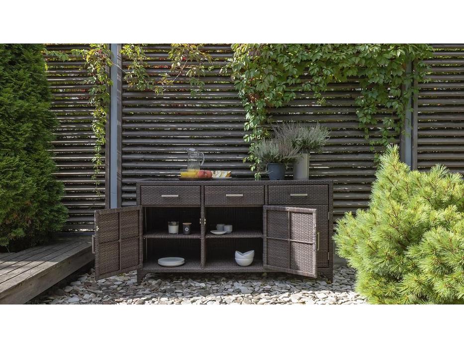 Skylinedesign буфет садовый 3-х дверный (коричневый) Madison