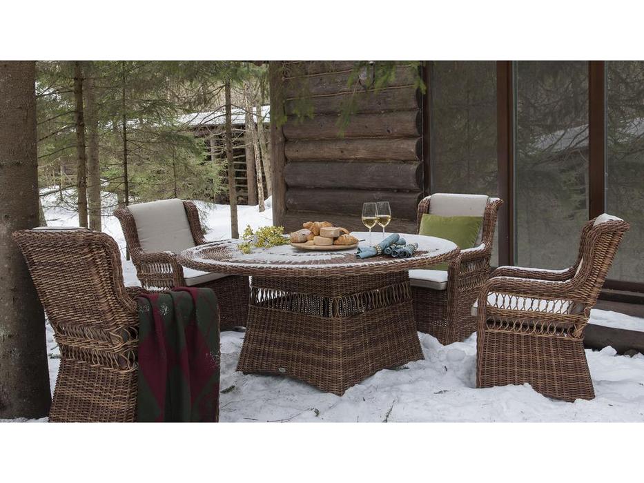 Skylinedesign стол садовый не раскладной (бежевый) Ebony