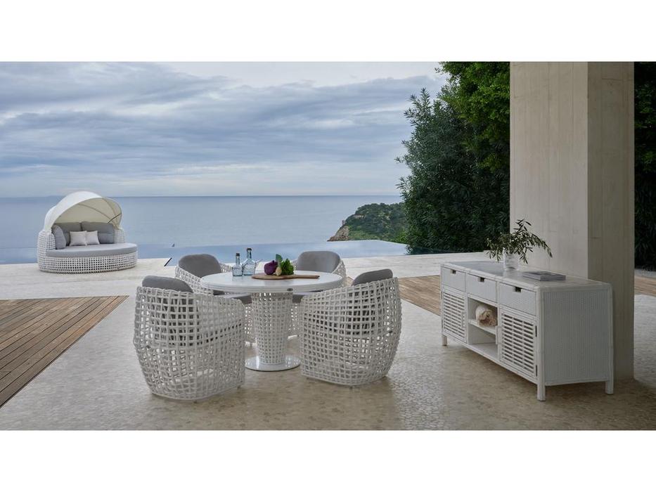 Skylinedesign стол садовый не раскладной (белый) Dynasty