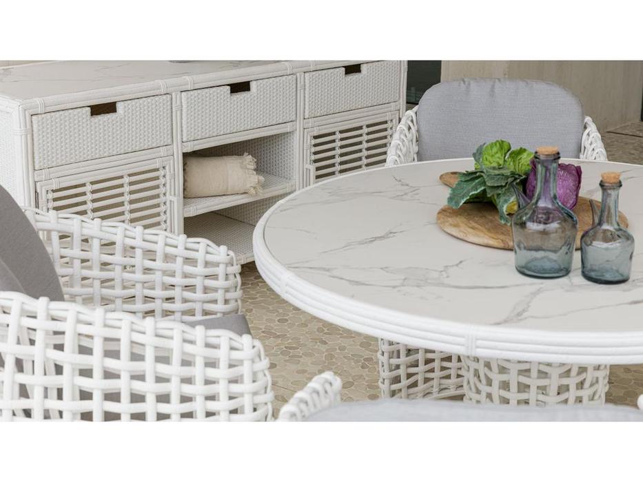 Skylinedesign стол садовый не раскладной (белый) Dynasty