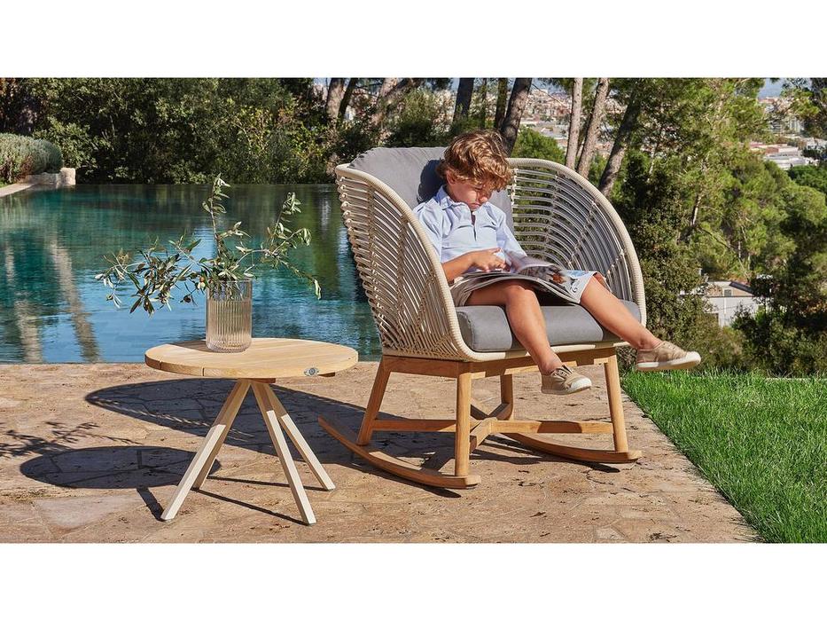 Skylinedesign кресло-качалка с подушками (бежевый) Alaska