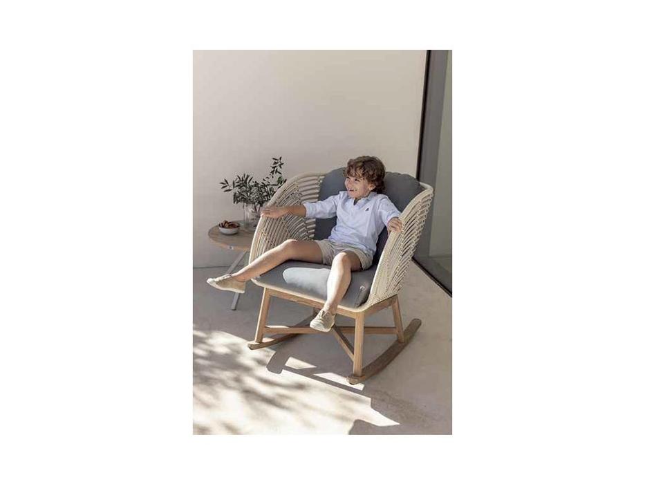 Skylinedesign кресло-качалка с подушками (бежевый) Alaska