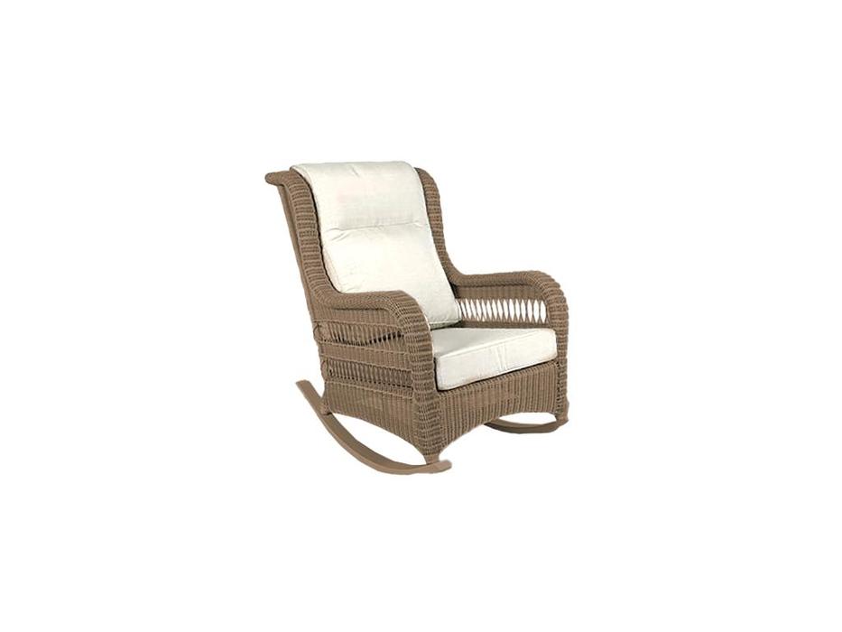 Skylinedesign кресло-качалка с подушками (молочно серый) Arena