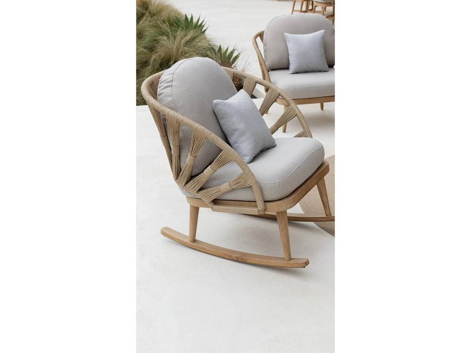 Skylinedesign кресло-качалка с подушками (бежевый) Krabi
