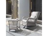 Skylinedesign кресло-качалка с подушками (молочно серый) Arena