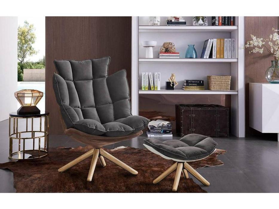 ESF кресло вращающееся (коричневый, серый) Modern