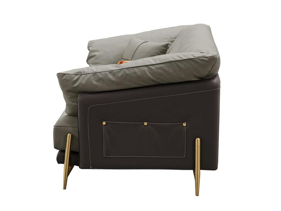 ESF диван 2 местный не раскладной (серый) ARTE NAPPA