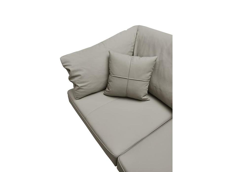 ESF диван 2 местный не раскладной (серый) ARTE NAPPA