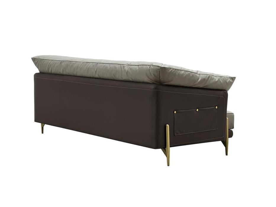 ESF диван 3 местный не раскладной (серый) ARTE NAPPA