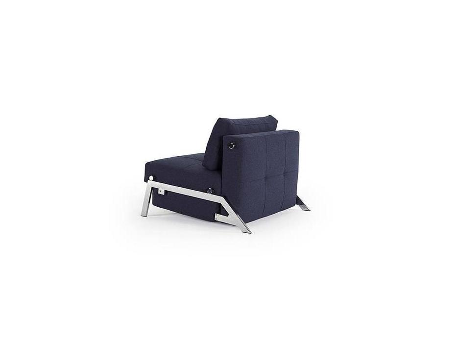 Innovation кресло-кровать тк.528 ножки хром (синий) Cubed
