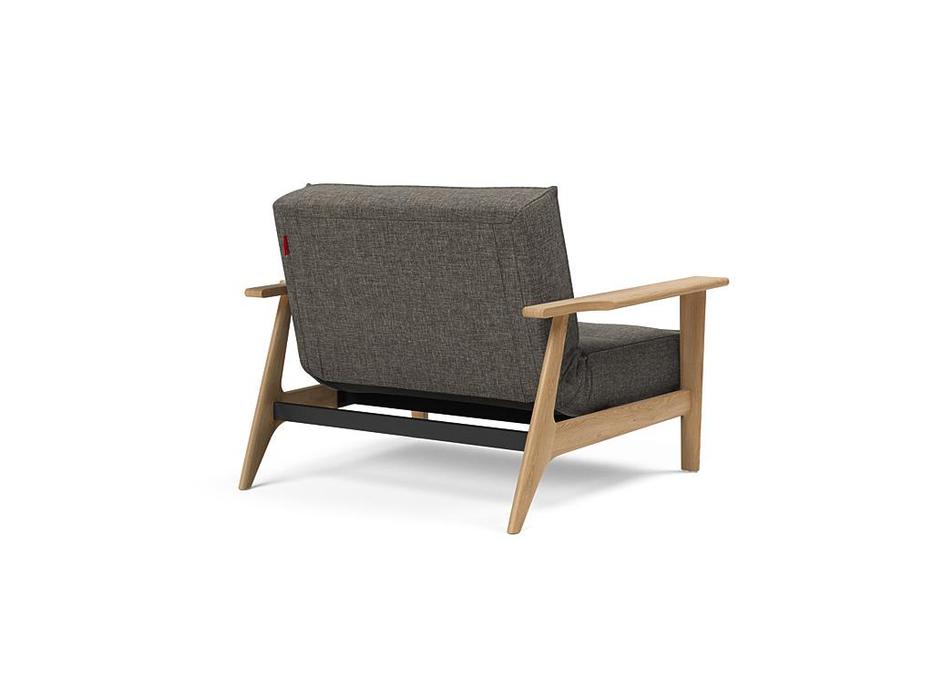 Innovation кресло с деревянными подлокотниками (темно серый) Splitback