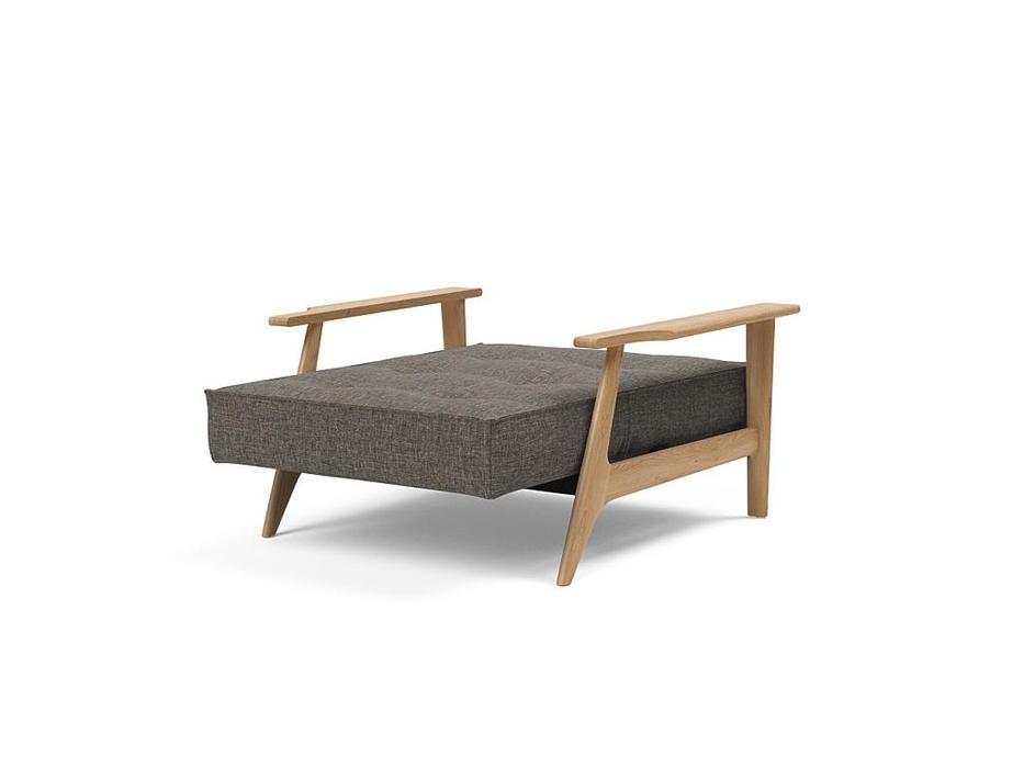 Innovation кресло с деревянными подлокотниками (темно серый) Splitback