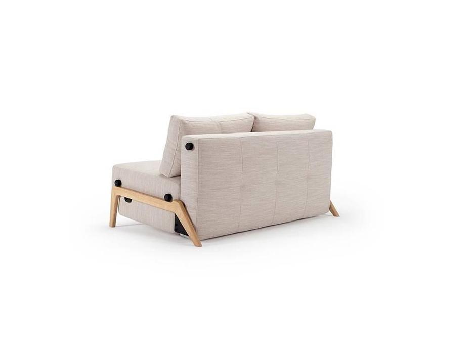 Innovation диван-кровать раскладной с деревянными ножками тк.612 (бежевый) Cubed